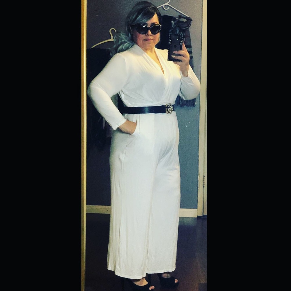 White jampsuit